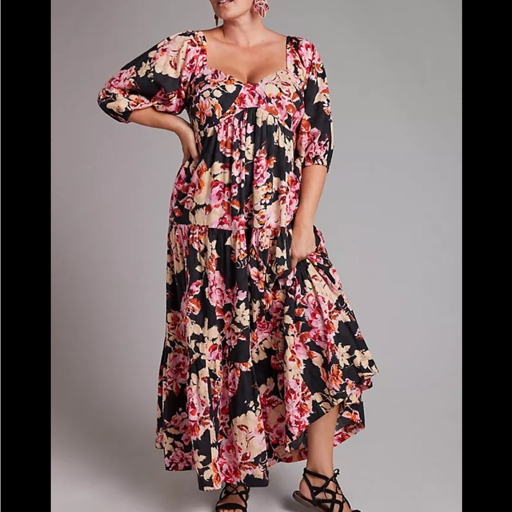 Anthropologie Blossom Maxi Dress